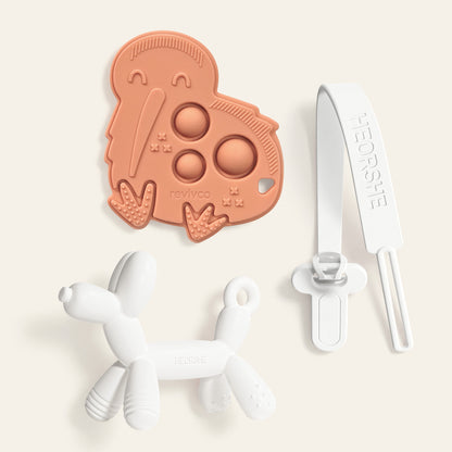 Revivco Teething and Calm Kit — premium teether, POP teether and anti-drop chain